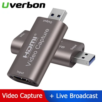 

1080P 60HZ 4K Video Capture Card USB 3.0 HDMI Video Grabber Record Box For PS4 Game DVD Camera Recording Live Streaming