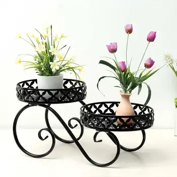 

Simple Flower Stand Balcony Iron Flower Rack For Outdoor And Indoor Metal Holder Garden Patio Shelves For Plant Flower Pot Rack
