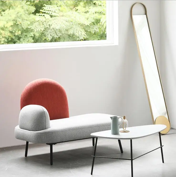 mini sofa Clothing store nail salon sofa Negotiation Single