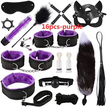 Sex toys bdsm harness anal bondage bundle set, gag, whip, butt plug, sex toys for couples, nipple clips, erotic sex toys 3