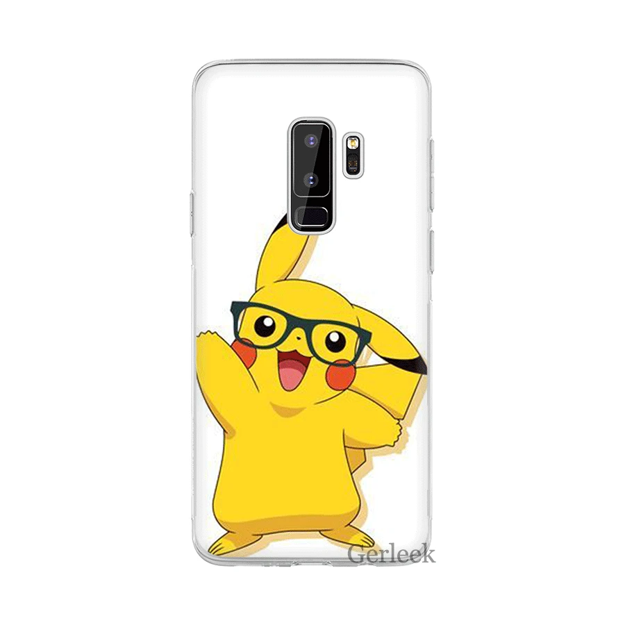H7 Чехол для телефона для samsung Galaxy M10 M20 M30 M40 S6 S7 край S8 S9 S10 S10e Plus Note 8 9 S3 S4 S5 твёрдая обложка с рисунком Пикачу - Цвет: H7