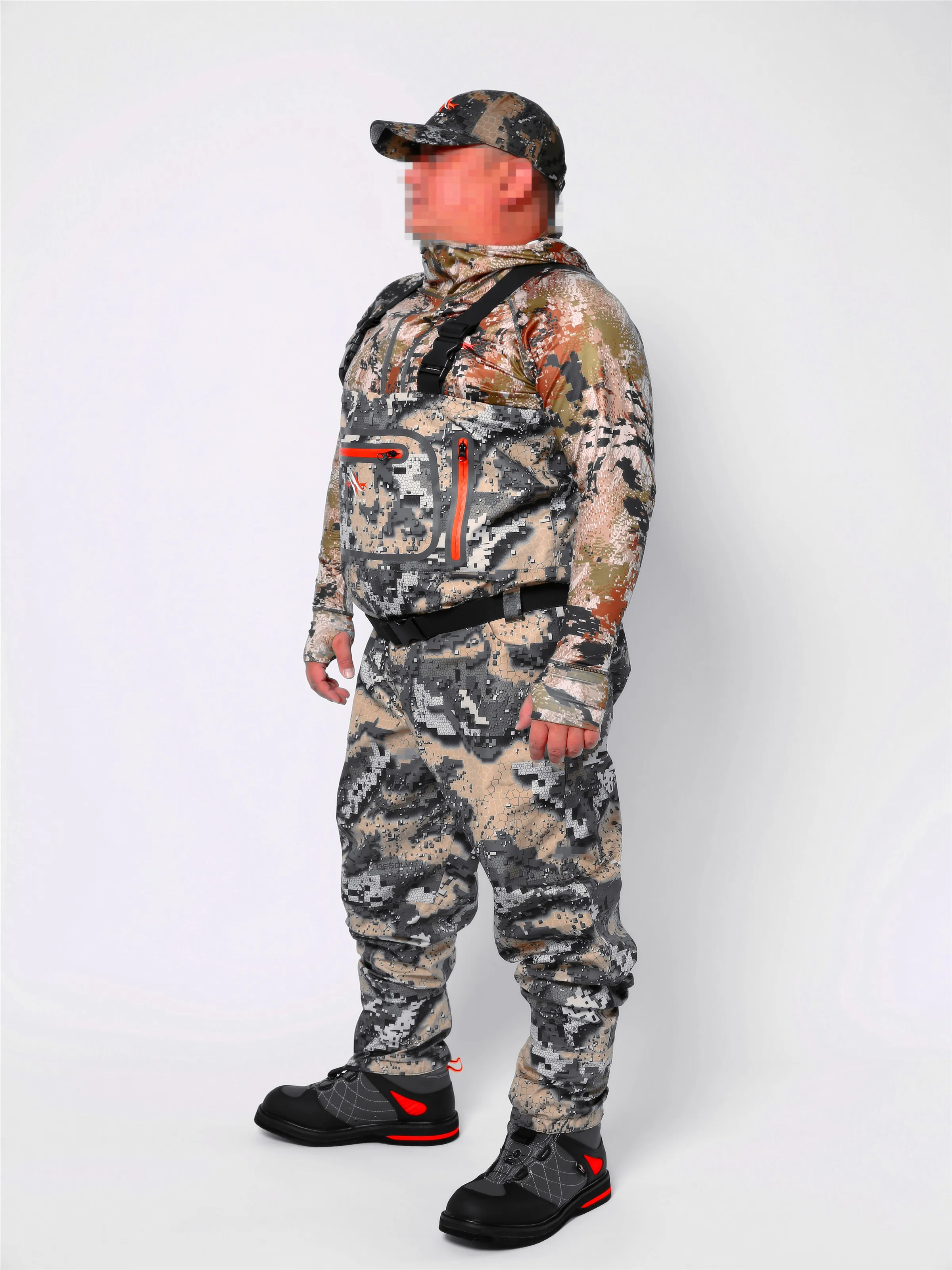 sitex men's waders Fly Fishing Waterproof Fishing Waders Breathable Hunting waders Wading Desolve camouflage Veil