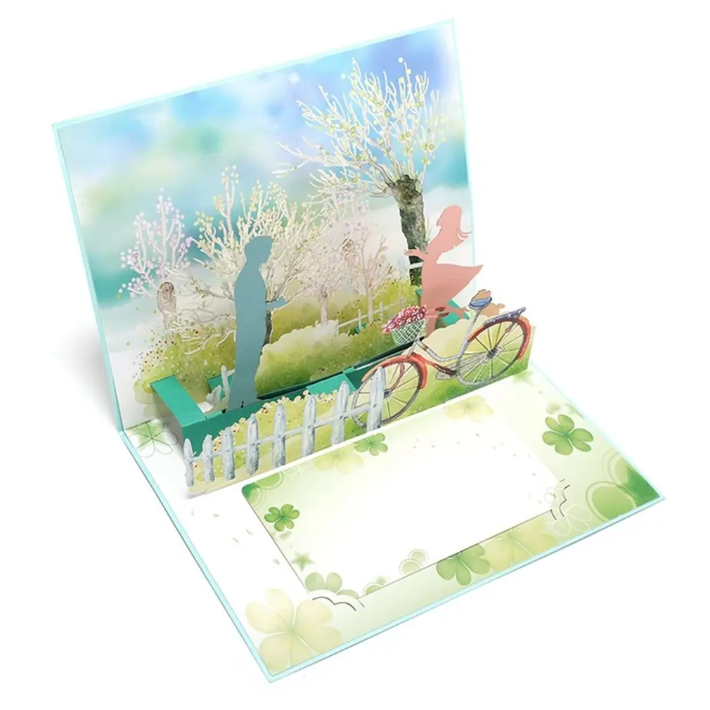  3D Pop up Cards Valentines Day Cards Handmade Invitations Card for Anniversary Blessing Thank You G - 4000600321073