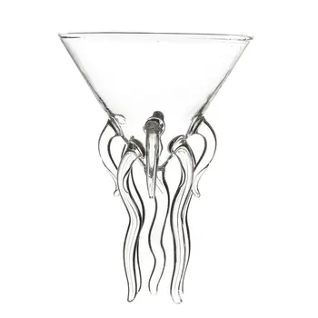 

Octopus Cocktail Glass Cerahome Transparent Martini Glass Creative Jellyfish Glass Cup Juice Glass For Kitchen Bar Party
