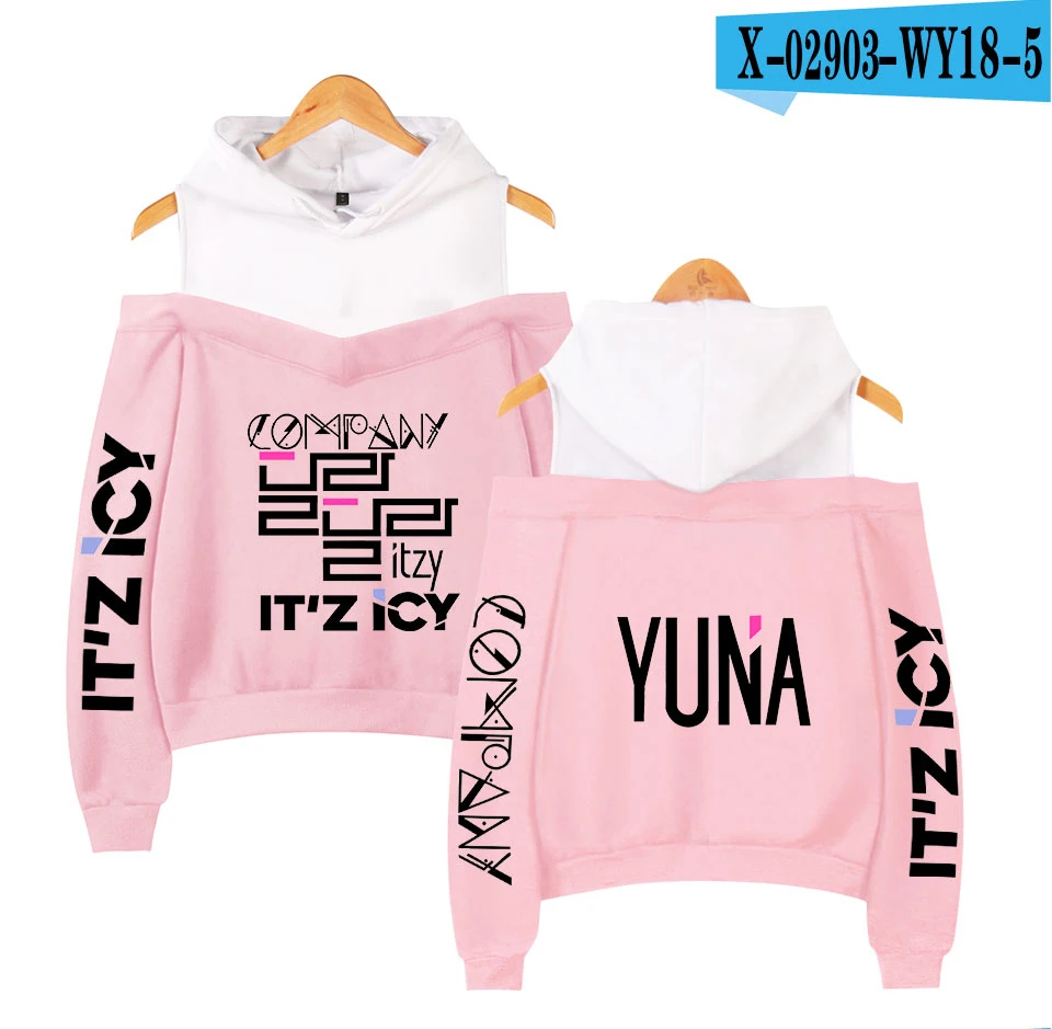 Женское худи для женщин Harajuku Толстовка KPOP ITZY YEJi Одежда для девочек Пуловер розовый худи Осенняя теплая уличная одежда - Цвет: 20