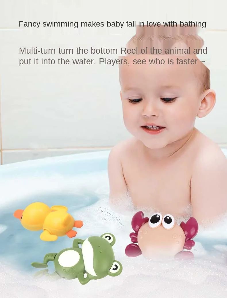 Baby Bathing Toys For Toddlers 0 6 12 Months Bath Bubble Balls Clockwork Toy For Kids 2 To 4 Years For Babies Boy Girls Children