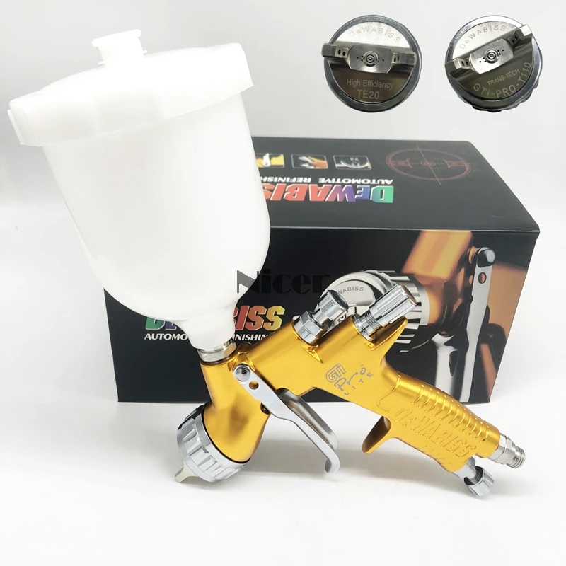 

Gti Pro Spray Gun TE10/TE20/T110 1.3/1.8mm HVLP Airless Spray Painting Car Paint Airbrush Tool For Water Based High Quality