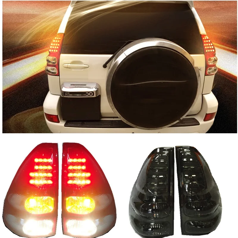 EXTERIOR AUTO ACCESSORIES LED REAR LIGHTS TAIL LAMP LAMPS FIT FOR PRADO FJ120 LC120 SUV 4*4 CAR PARTS LED LIGHTTING 2003-2009