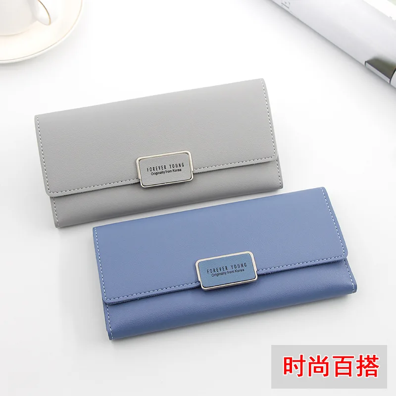 Корейская версия женский кошелек с сумкой для хранения Длинные 30% multi fold