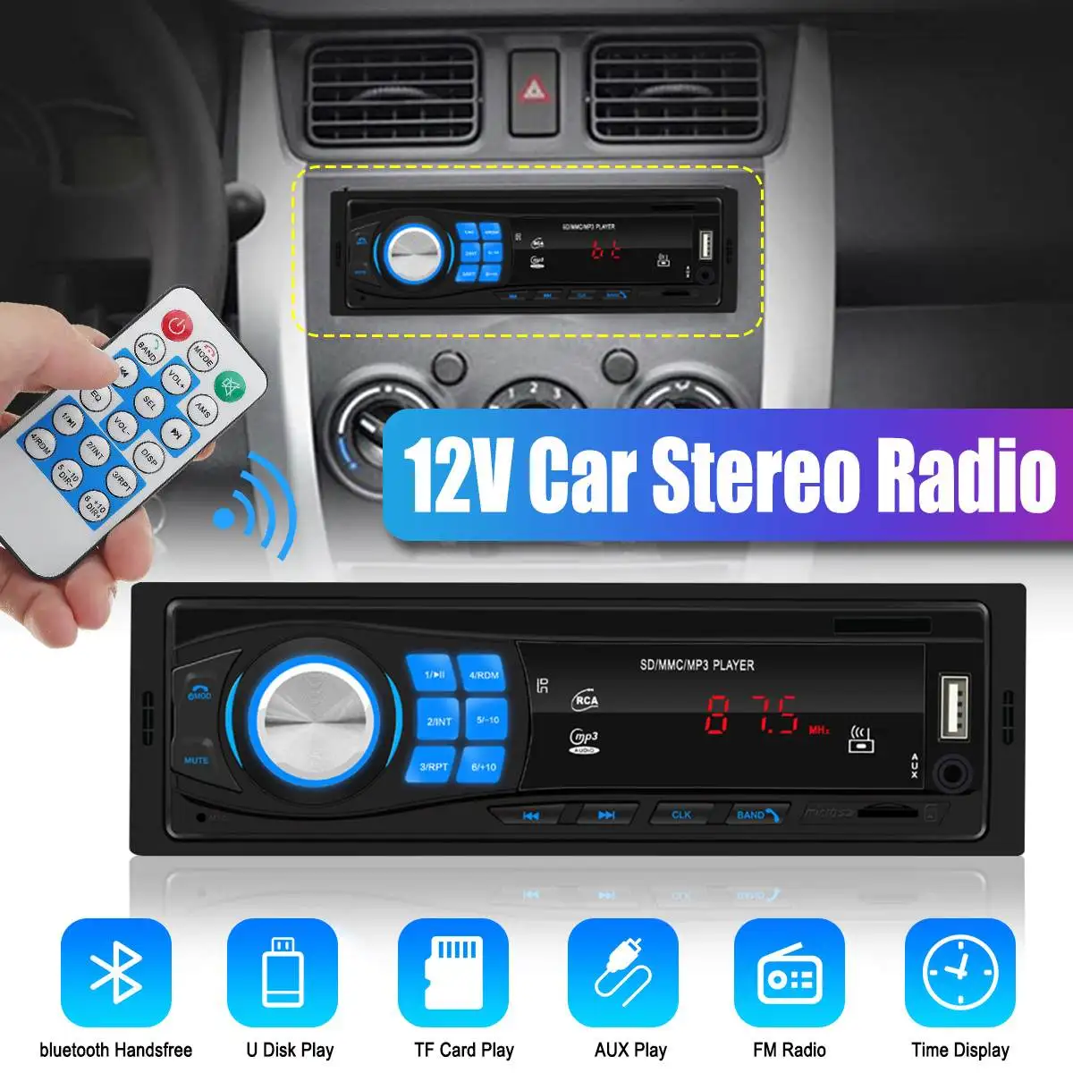 AM bluetooth Авторадио автомобиля стерео радио FM Aux вход приемник SD USB JSD-520 12 В In-dash 1 din автомобильный MP3 мультимедийный плеер