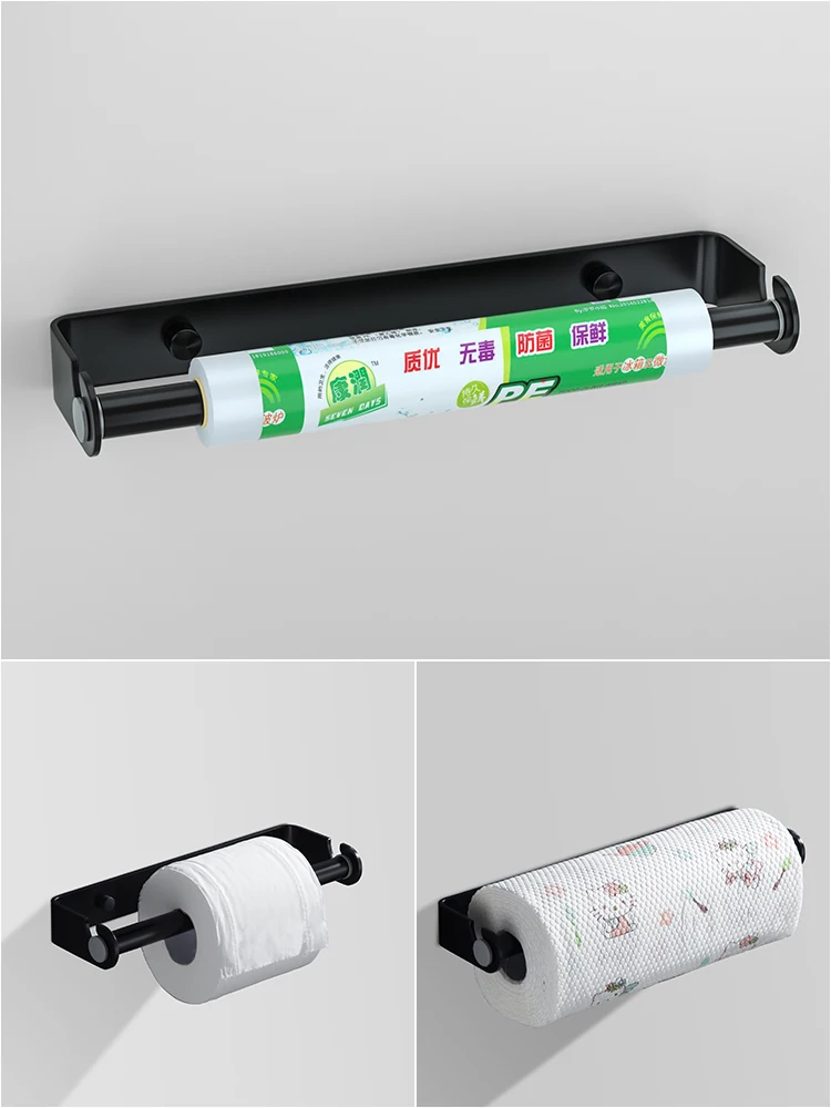 

Кухонная Вешалка без перфорации, настенный держатель для салфеток, вешалка для рулонной бумаги с маслопоглощением, стеллаж для хранения кухонных принадлежностей, Органайзер