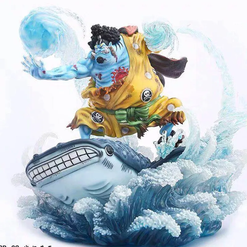 1" Цельная статуя соломенная шляпа Пираты бюст Jinbe Luffy полная длина портрет боевой урон Ver анимационная фигурка GK игрушка 43 см V486