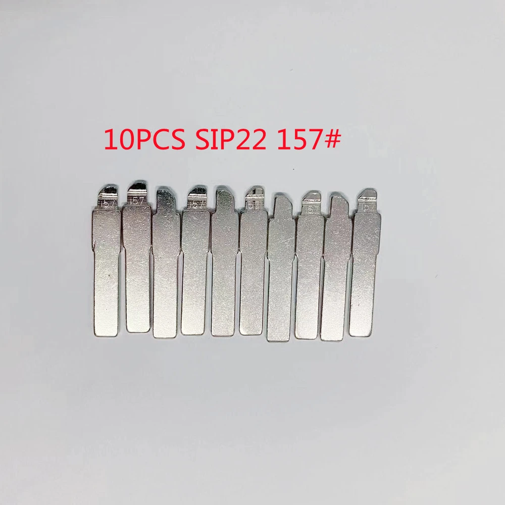 Keychannel 10PCS Original SIP22 Car Key Blade 157# Flip Blank For Fiat 500 Bravo Ducato Firino Qubo Replace Flip Remote Blade bosch spark plugs