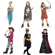 

Warrior Princess Dress Indian Hunter Costume Magic Lamp Masquerade Pirate Christmas Mask Ball Vicious Queen