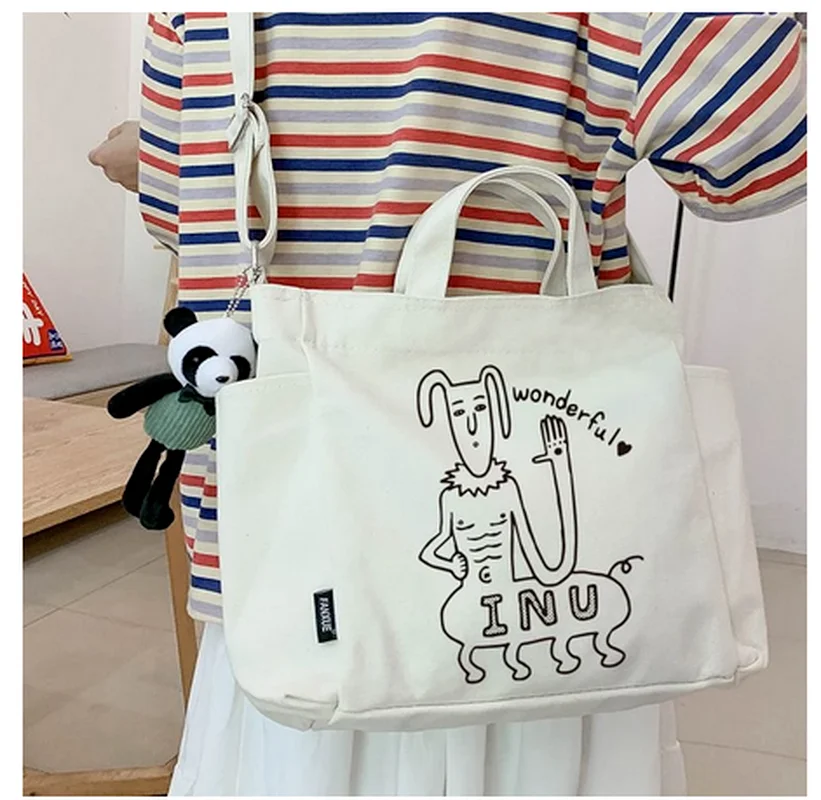 Anime Life Lessons with Uramichi Oniisan Onii-san Cartoon Shoulder Bag Student Schoolbag Casual Canvas Messenger Bags |