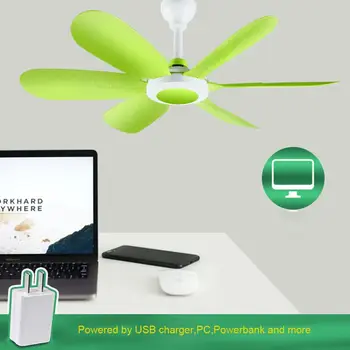 

Remote Control Timing 5W Ceiling Fan Air Cooler 3 Speed USB Fan for Bed Camping