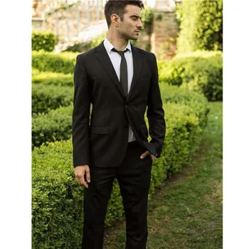

New Men’s Suit Smolking Noivo Terno Slim Fit Easculino Evening Suits For Men Jacket+Pants Tuxedo Business Formal Blazer