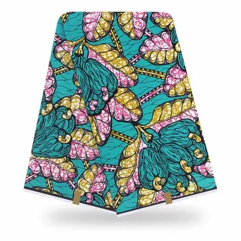 

Most Popular Guaranteed Real African Cotton Wax High Quality 6yards African Print Ankara for Party Dress Y200506-15