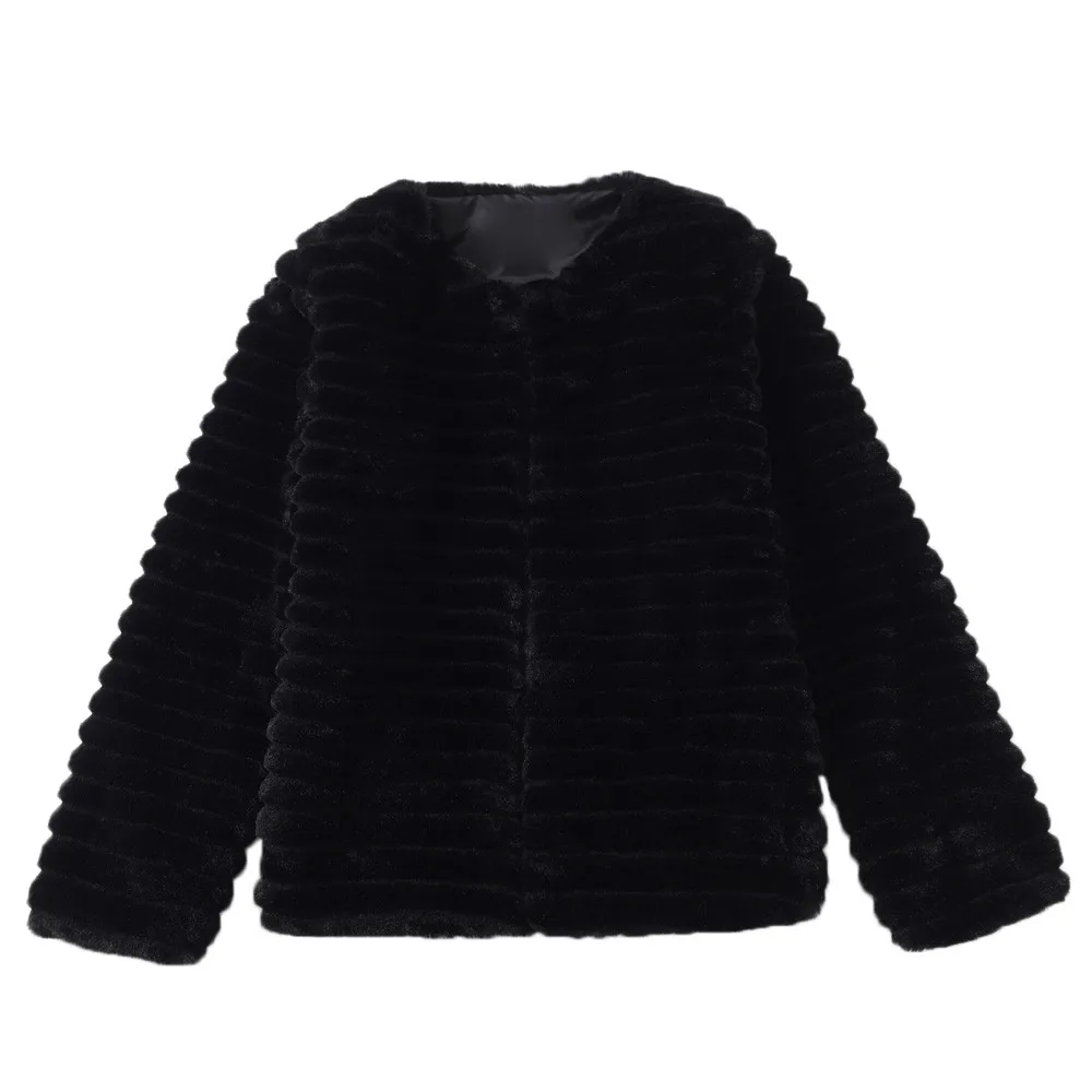 Меховая куртка Женская пушистая сохраняющая тепло Женская куртка с ...