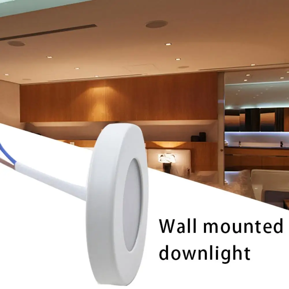 12W LED Mount Ceiling Light Ultra-thin Round Surface Ceiling Lamp Downlight for Bathroom Wine Cabinet
