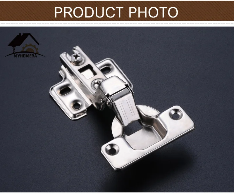 New 4Pcs Cabinet Hinge Stainless Steel Door Hydraulic Hinges Damper Buffer Soft Close Cupboard Furniture Full/Half/Embed-49