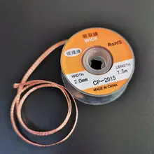 2mm-3.5mm Width 1.5M Length Desoldering Braid Welding Solder Remover Wick Wire Lead Cord Flux BGA Repair Tool