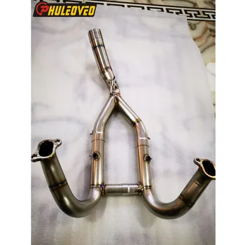 For BMW R1200GS R1200GS ADV 2013-2017 Motorcycle Exhaust System Header Tube Front Pipe for R1200GS ADV 13-17 Exhaust Front Pipe