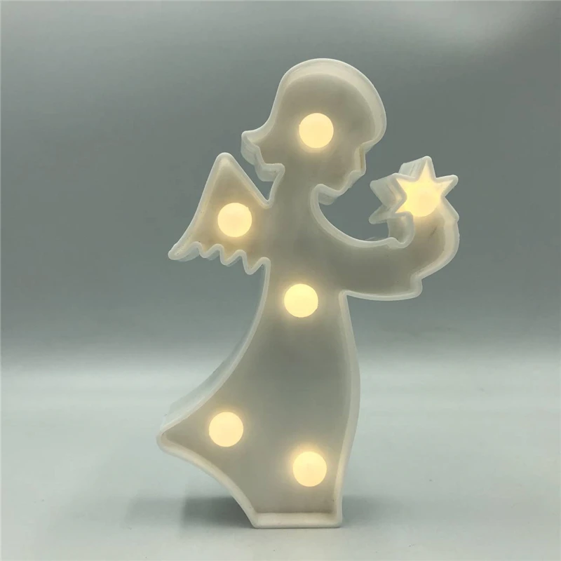 Adeeing 3D мультфильм настольная лампа ананас/Фламинго/Моделирование кактусов настольный ночник светильник светодиодный светильник украшение дома и офиса подарки