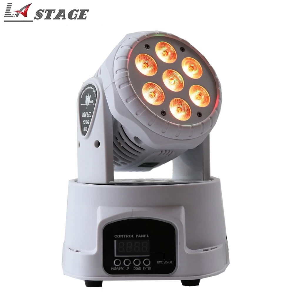 Бесплатная доставка 4 шт./лот белый Светодиодный прожектор с движущейся головкой