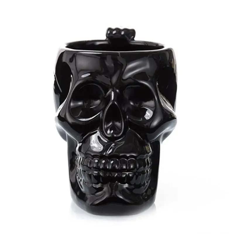 Halloweenc кружка чашка Череп стиль фарфор Забавный подарок чайная чашка керамическая чашка для воды для напитков аксессуары