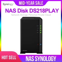 Synology NAS Disk Station DS218play 2-bay бездисковый nas сервер nfs Сетевое хранилище Облачное хранилище NAS Disk Station Гарантия 2 года