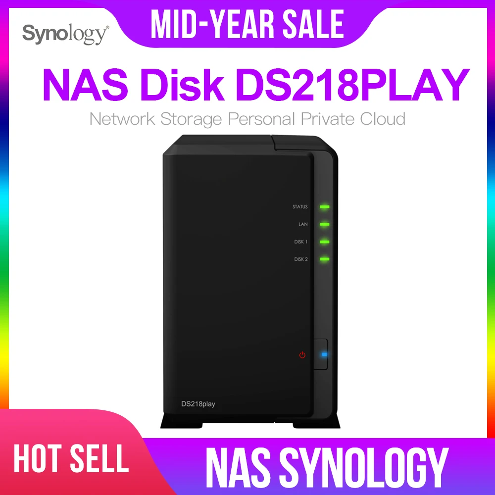 Synology NAS Disk Station DS218play 2-bay бесдисковый nas сервер nfs Сетевое хранилище Облачное хранилище NAS Disk Station 2 года гарантии Synology NAS Disk Station DS218play 2-bay бесдисковый nas сервер nfs Сетевое хранилище Облачное хранилище NAS Disk Station 2 года гарантии