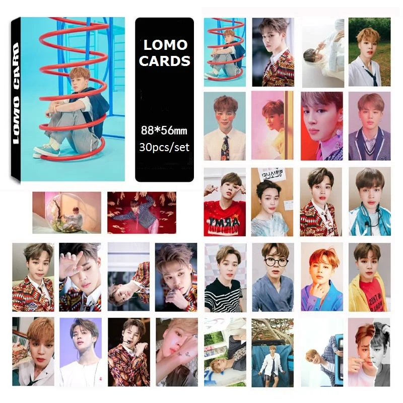 [MYKPOP] LOMO Cards 30 шт Подарочная коробка набор: LOVE YOURSELF LOMO Card Подарочная коробка набор 30 шт KPOP Bangtan Fans коллекция SA19102102