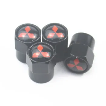 

4Pcs Car Wheel Tire Valves Air Valve Caps Case For MITSUBISHI Ralliart Outlander Lioncel Lancer wing God Ling Yue Galant Pajero