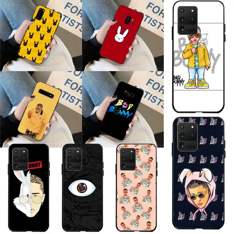 Мягкий Силиконовый ТПУ чехол HPCHCJHM Bad Bunny для телефона Samsung S20 plus Ultra S6 S7 edge S8 S9 S10 5G |