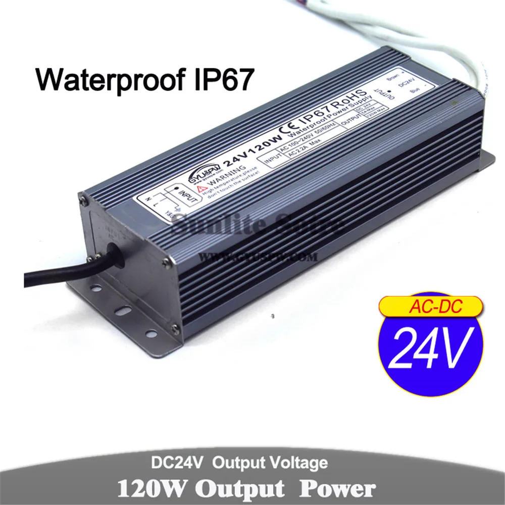 Водонепроницаемый источник питания DC 12V 24V 24W 60W 72W 100W 120W 150W 200W 250W 300W трансформаторы 220V AC к DC12V DC24V наружный SMPS