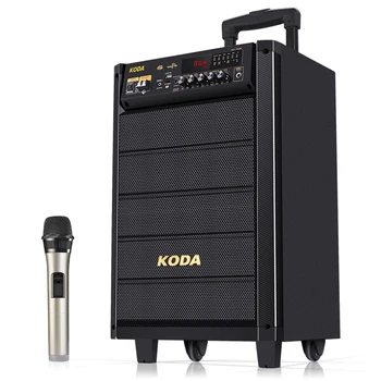 

120W/200W Wireless Bluetooth Speaker Pull Rod Portable Outdoor Mic Remote Controller Bass Music Player AUX USB TF Loudspeaker