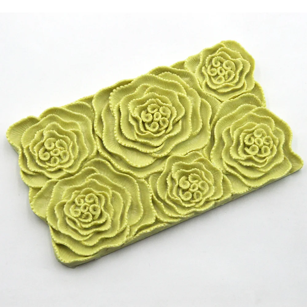 Силиконовая форма для торта помадки розы цветок скорость сухая модель на день