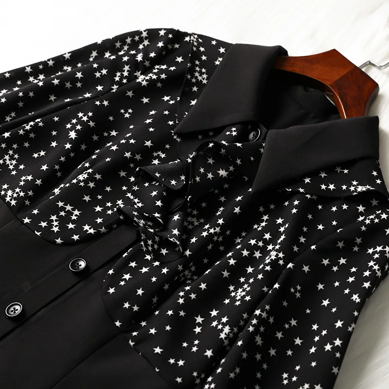 Lan Mu/квадратное платье большого размера в гонконгском стиле; Mm2019 осенняя одежда для больших девочек; стиль; облегающее платье для живота; 10288