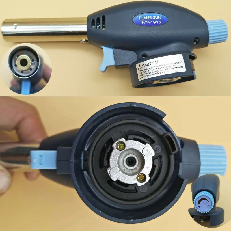 Металлическая фонарь елка с пламенем газовая зажигалка зажиганием Бутановая