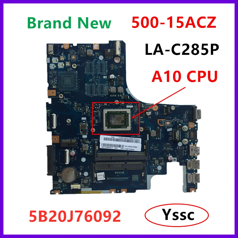 Абсолютно новая материнская плата 5B20J76092 для ноутбука Lenovo 500-15yle с процессором AMD