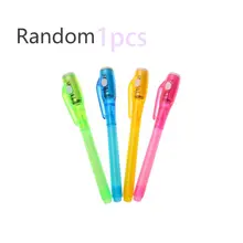 Uv Invisible Highlighter Led Purple Light Electronic Counterfeit Pen Creative Uv Magic Ink Lamp Pen Stationery