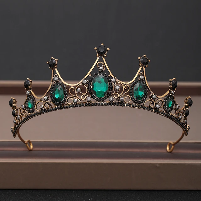 Wedding Crown Hair Jewelry Bridal Headpiece woman Baroque Rhinestones Crystal Tiaras Bride Party Crowns Wedding Hair Accessories Gold