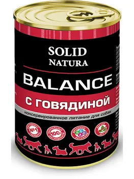 

Solid Natura balance beef for dogs 0,34 kg * 15 PCs
