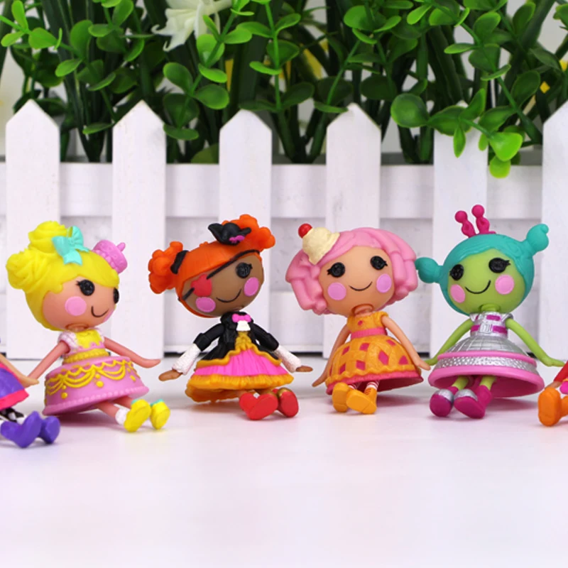 Wholesale 4pcs/lot 3inch Lalaloopsy dolls accessories Mini Dolls For Girl's Toy Play House Each Unique