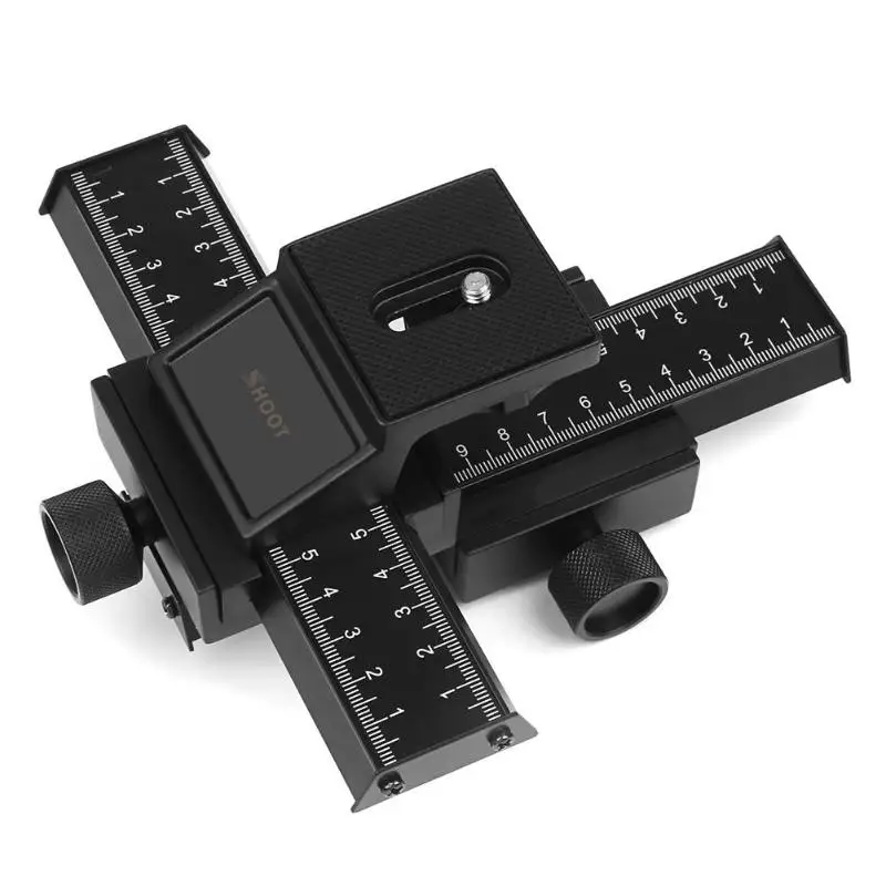Fast Mounting Plate Variable 4 Way Macro Focusing Guide Rail Close-up Gimbal Elaborate Manufacture Prolonged Durable