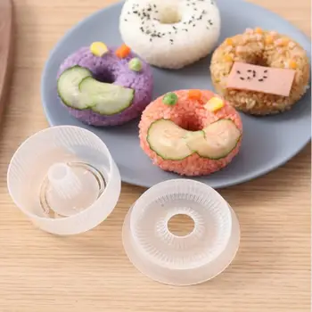 

Japanese-style Round Rice Mold Donut-shaped Rice Ball Mold Household DIY Children's Rice Bento Sushi Maker Bakeware Baking Tools