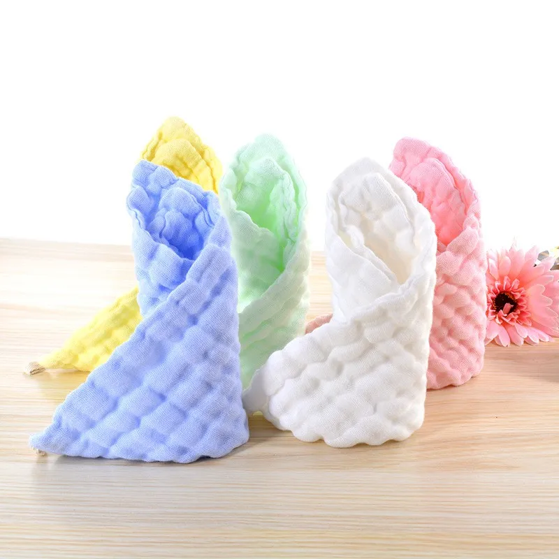 

100% Cotton Burp Cloth Newborn Baby Towels 6-Layer Gauze Nursing Towel Infant Bebe Washcloth Handkerchief Baby Absorbent Towel