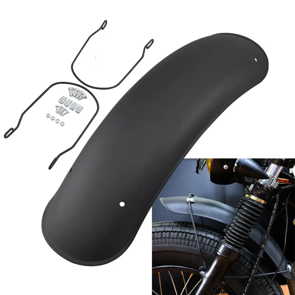 

Motorcycle Front Rear Fender Retro Mudguard Cover Black Metal For Harley FatBob Bobber Honda CG125 Cafe Racer Chopper Yamaha