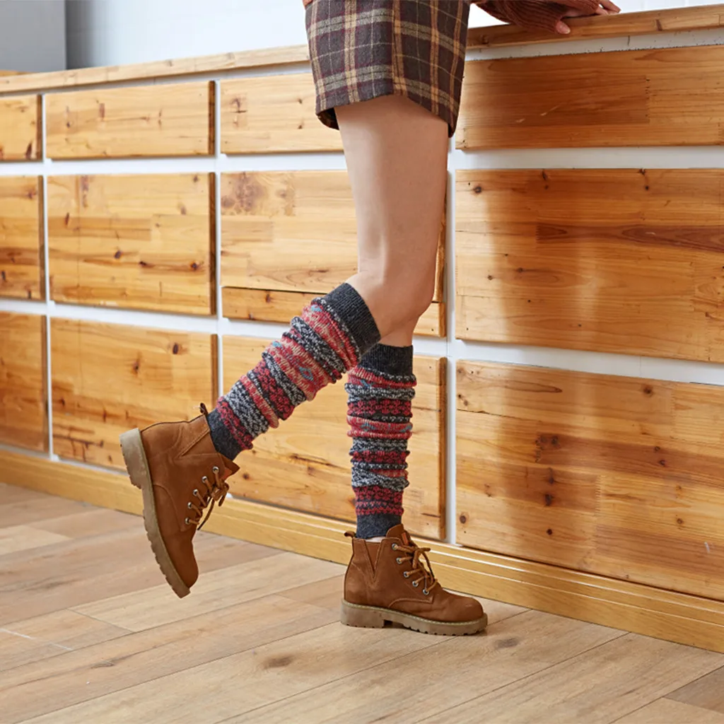 Женские носки, calcetines, для девушек, женщин, до бедра, выше колена, Длинные однотонные чулки, теплые skarpetki